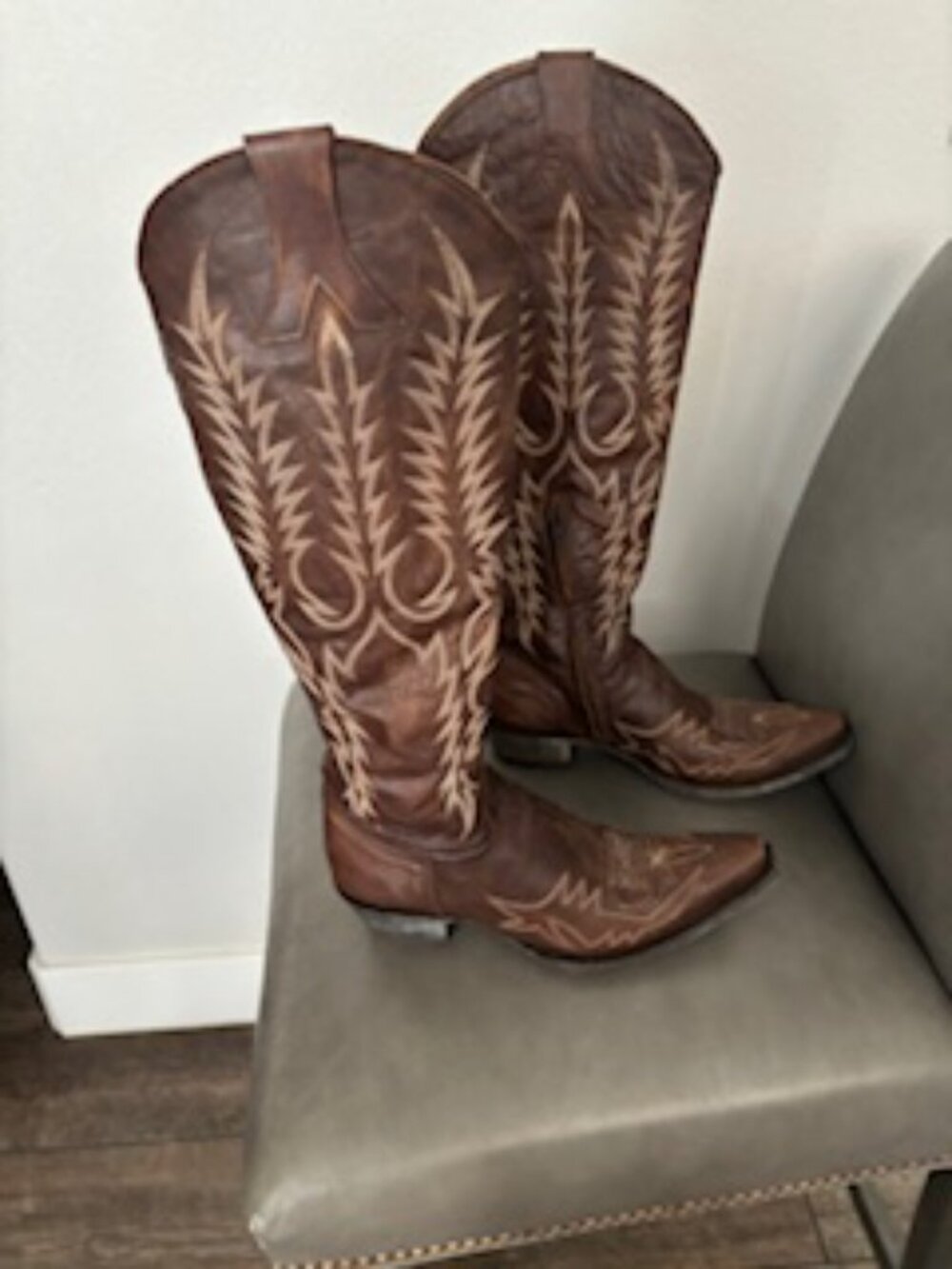 Long Brown Old Gringo Cowboy Boots